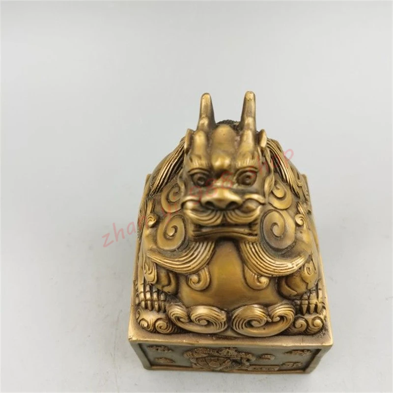 

Чистая медь Zhaocai jade seal, бронзовая фотография, Zhaocai zhenzhai, талисман