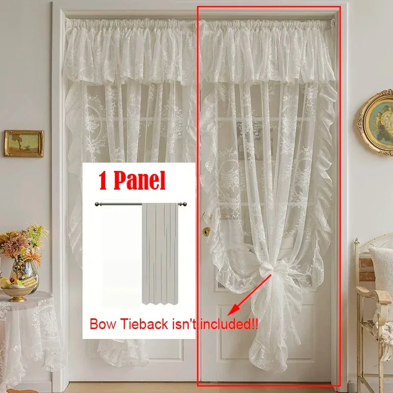 Французские белые шифоновые шторы для девочки