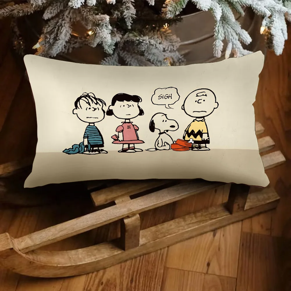 Горячая S-Snoopies прямоугольная наволочка с двусторонним принтом прикроватная