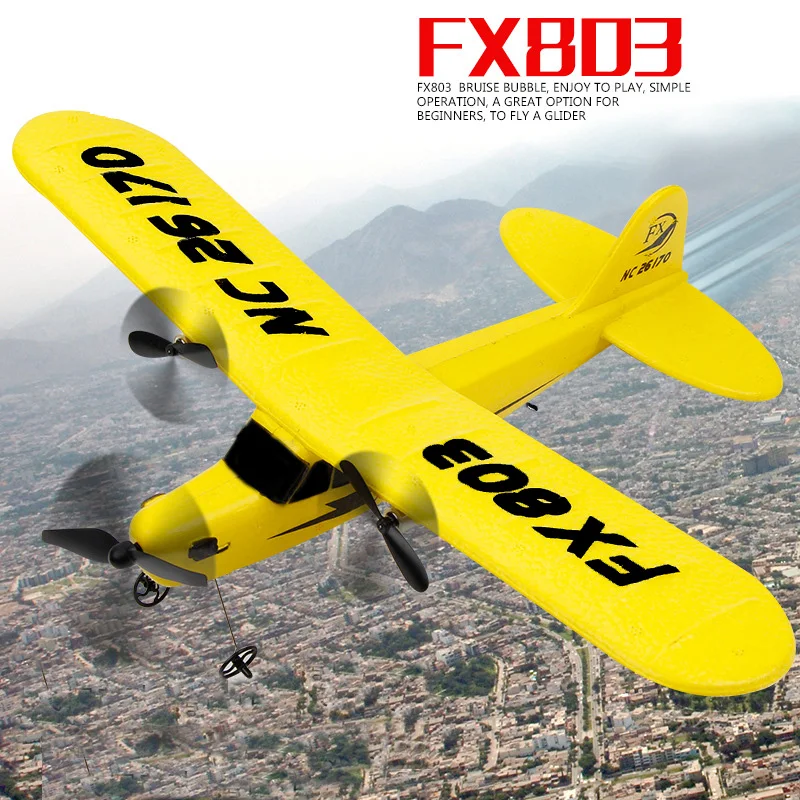 

Free Shipping FX803 Super Glider Airplane 2CH Remote Control Airplane Toys Ready To Fly As Gifts For Childred