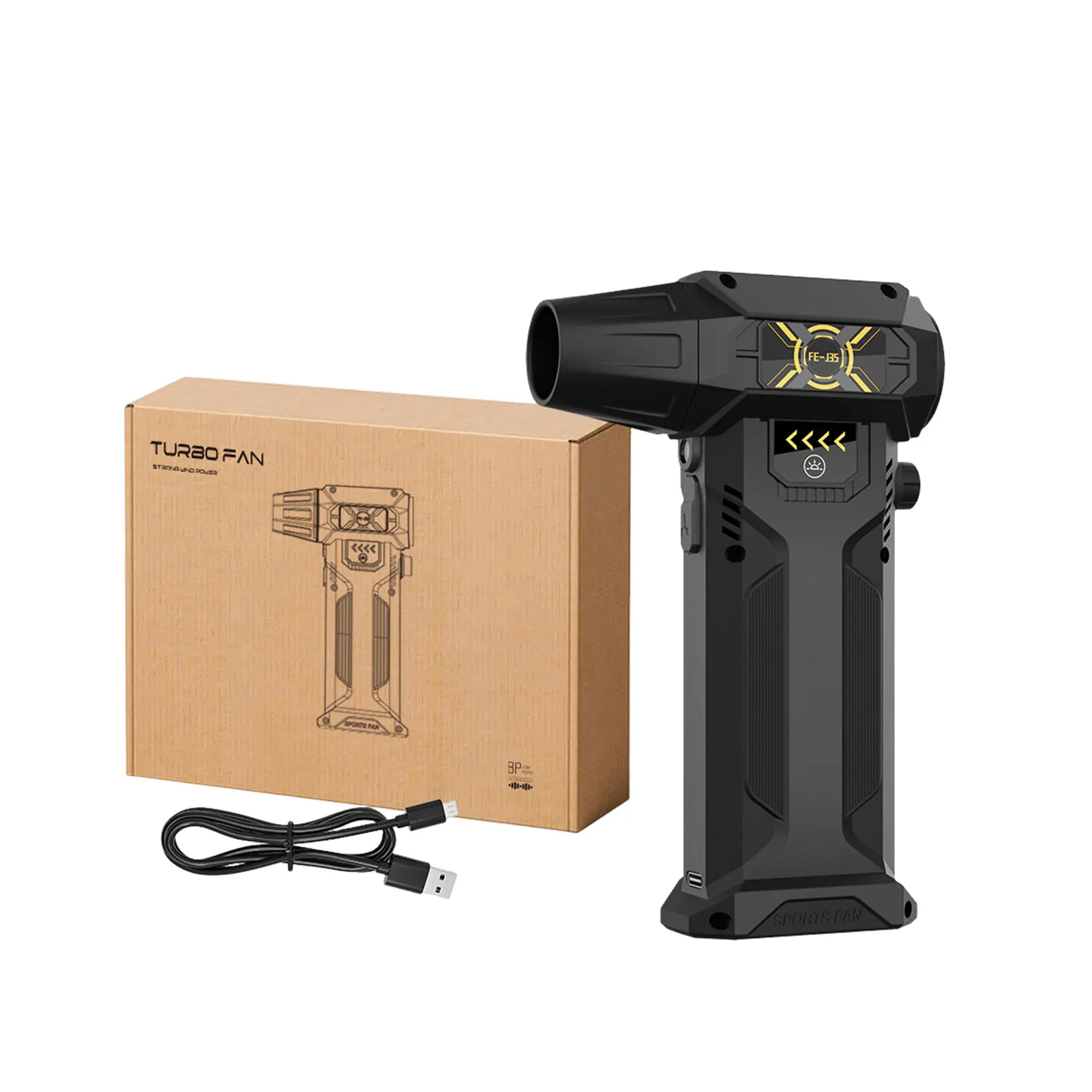 Очиститель со сжатым воздухом Mini Tur-bo Jet Blower 130000 Светодиодные фонари RPM с