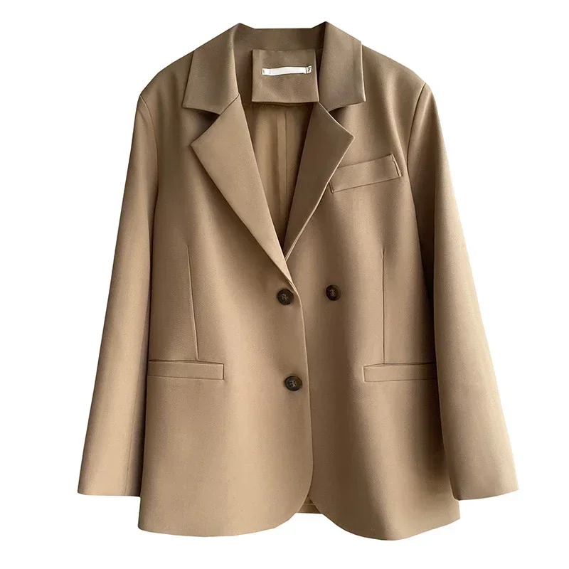 Женский костюм с пуговицами и разрезом сзади Повседневный уличный свободного