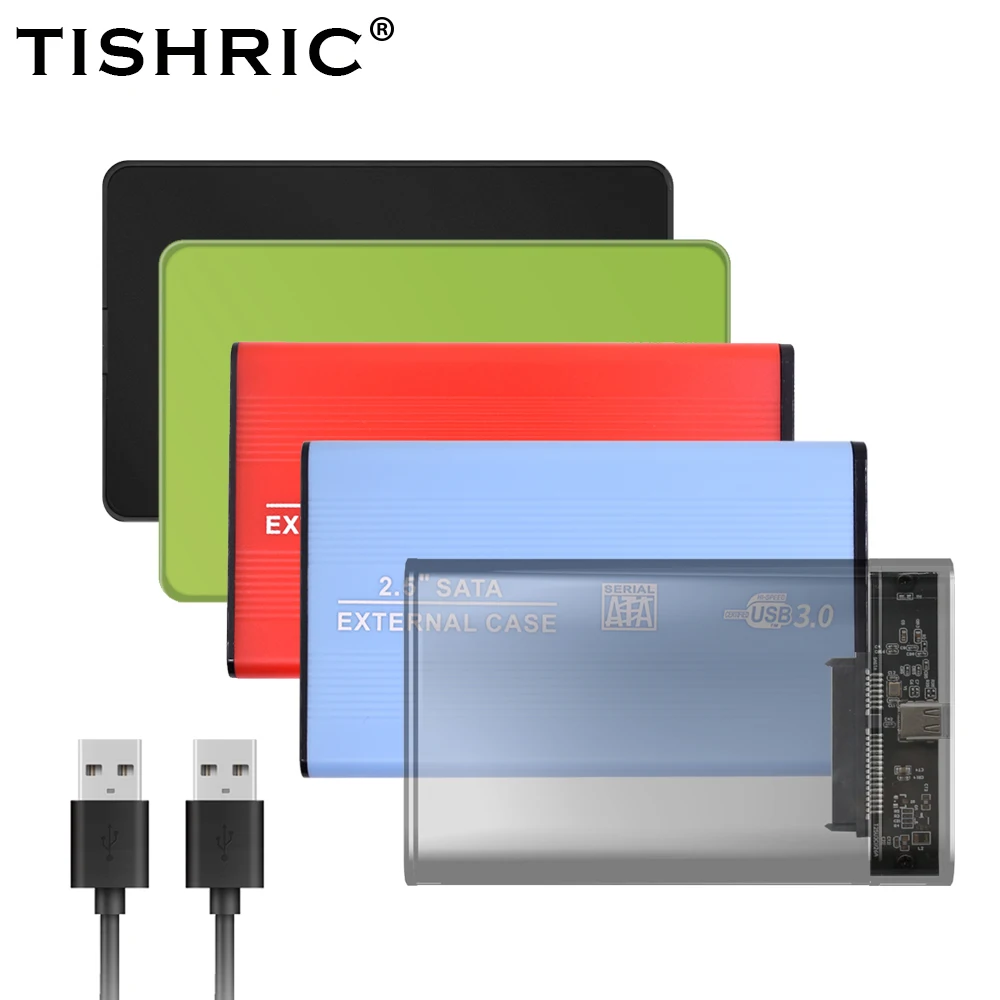 Чехол TISHRIC для внешнего жесткого диска 2 5 дюйма чехол корпус SATA на USB 3 0/2 0/Type C