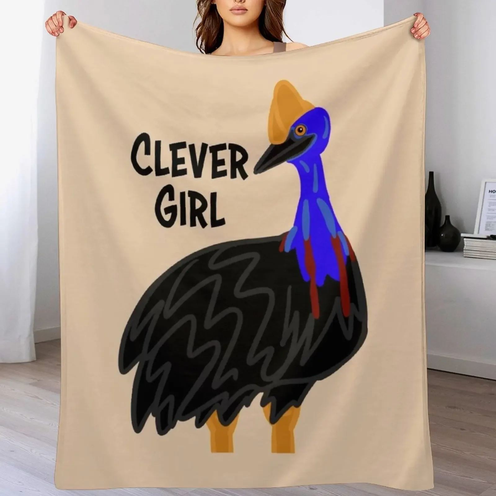 Cassowary персональное плюшевое одеяло