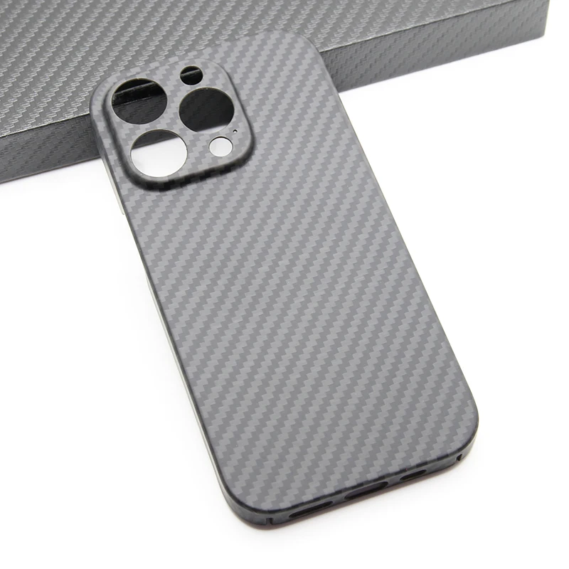 ZXKE Carbon Case For Apple Ipone14Pro IPhone14ProMax MagSafe Shell Aramid Fiber Shockproof Ultra Thin Hard Cover