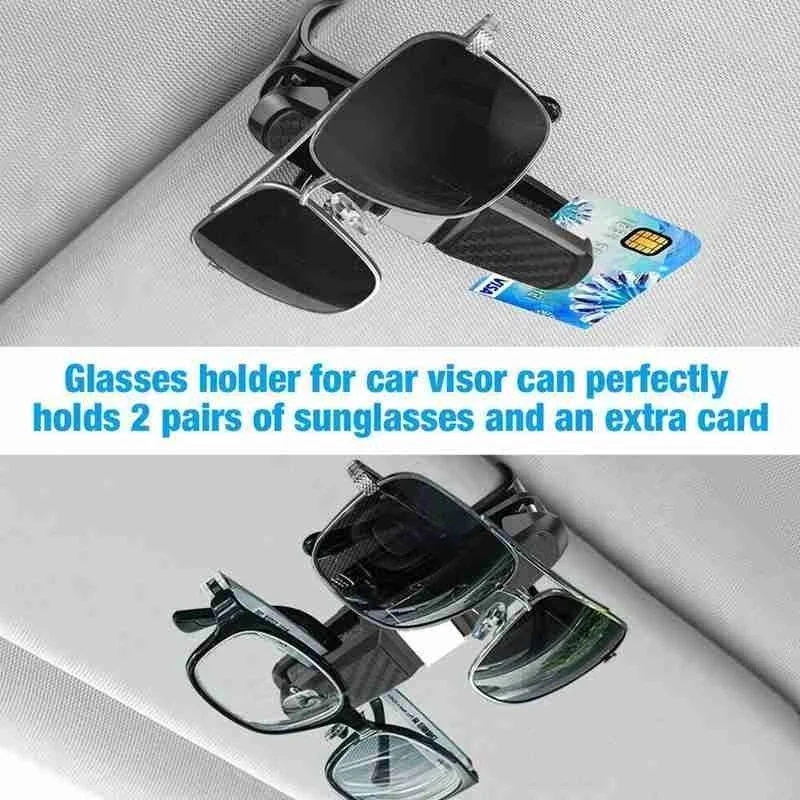 

Car Glasses Case Auto Sun Visor Glasses Holder Sunglasses Clip Card Holder Eyeglasses Accessories Car Accessories