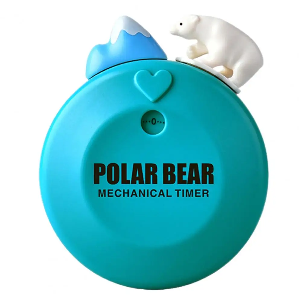 

Reliable Cooking Timer Magnetic Design ABS Polar Bear Countdown Timer Sensitive Digital Timer Household Supplies