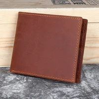 100 genuine leather wallet vintage men coin purse small rfid card holder portfolio portomonee male walet for friend money bag