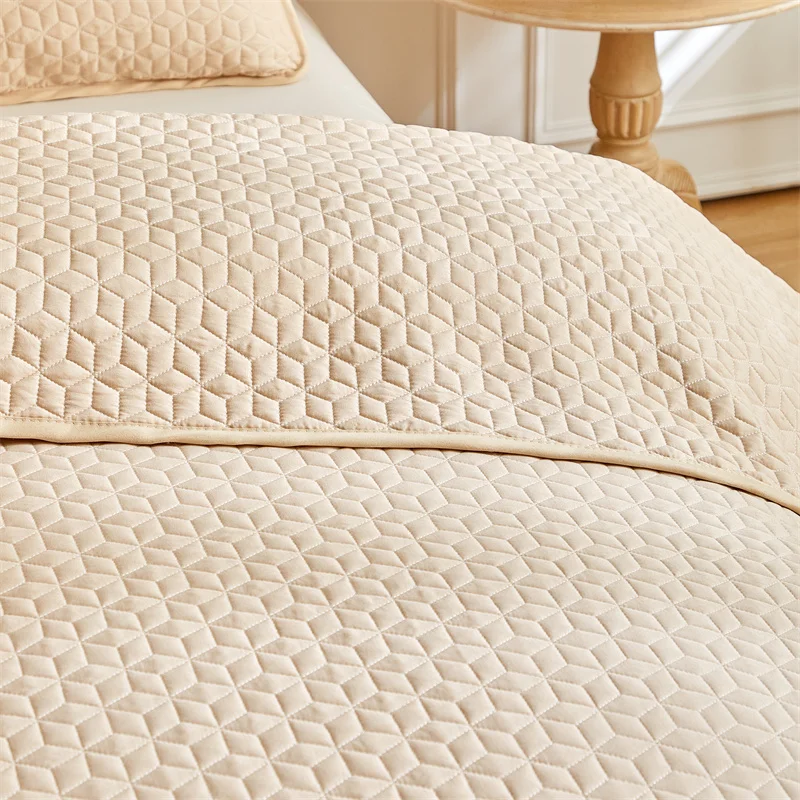 3 шт./комплект однотонное ультразвуковое стеганое покрывало