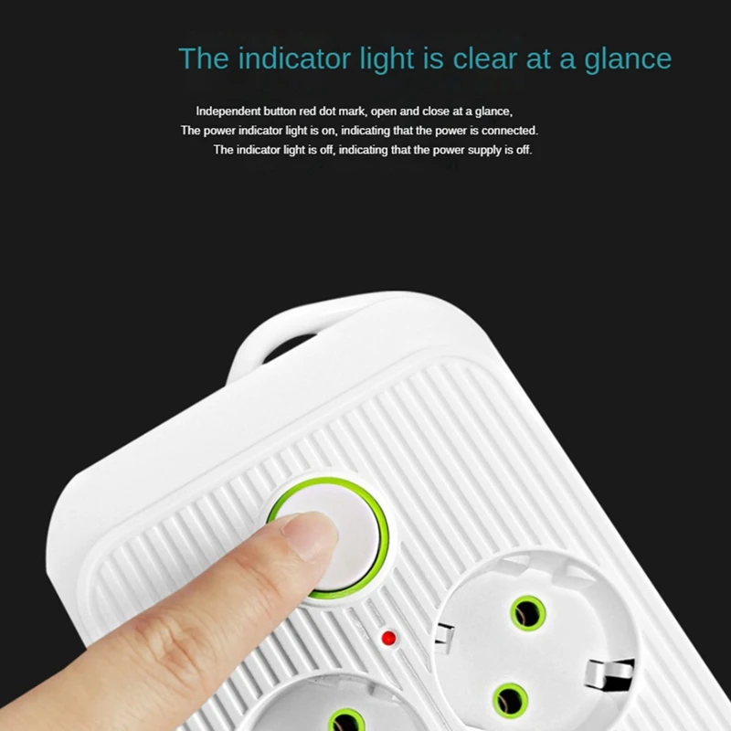 Розетка-удлинитель с несколькими элементами питания 6 розеток 2500 вт