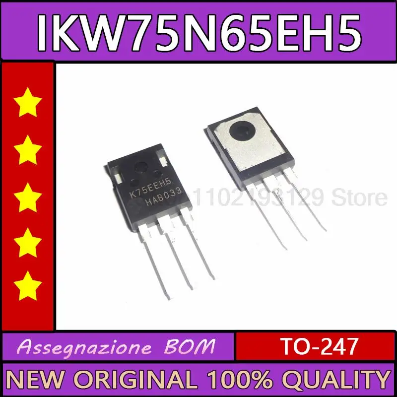 

K75eeh5 plug-in TO-247 совершенно новый импортный ikw75n65eh5