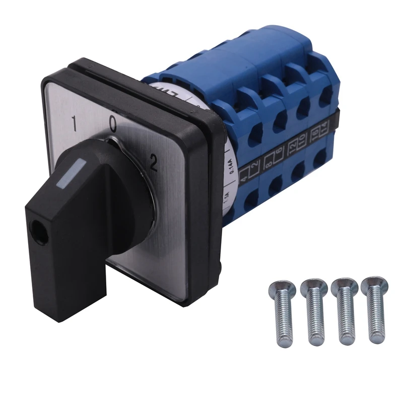 

5X SZW26-20/D404.4 660V 20A 3 Position Panel Mounting Select Rotary Cam Changeover Switch