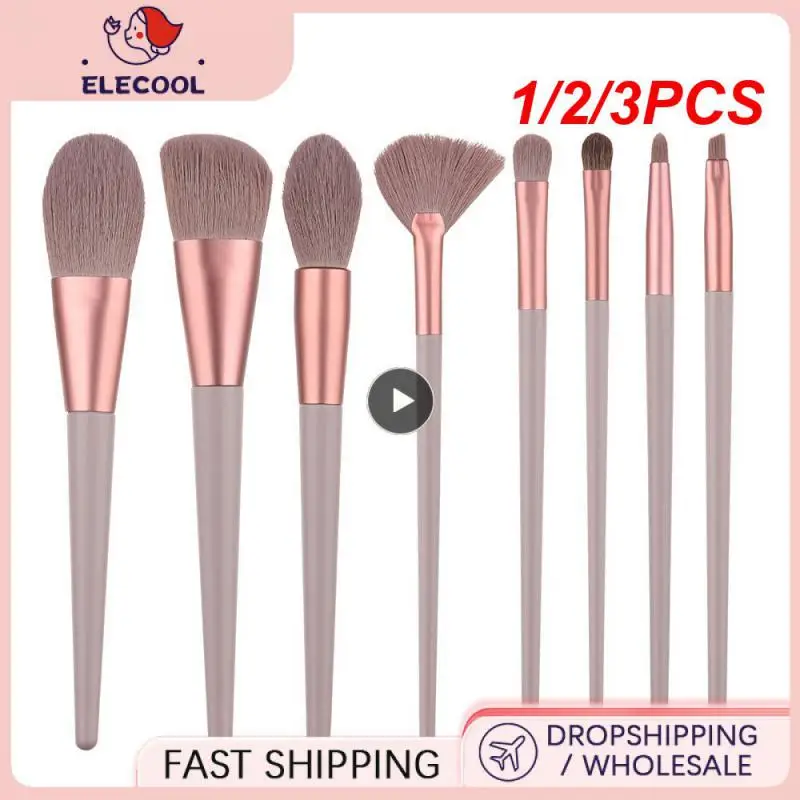 

1/2/3PCS Soft Makeup Brushes Set Eyeliner Eye Shadow Brush Cosmetic Foundation Blush Powder Blending Beauty Makeup Tool