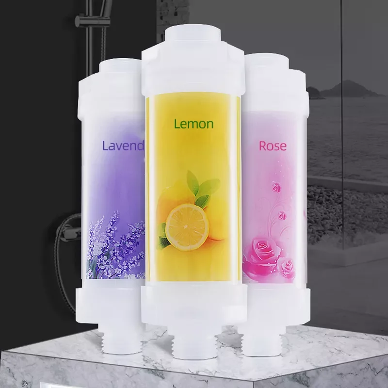 

NEW Fruits Lemon Shower Filter Vitamin Water Purifier Bathroom Accessories Faucet Set Anion Fragrance Bath Shower Aroma Filter