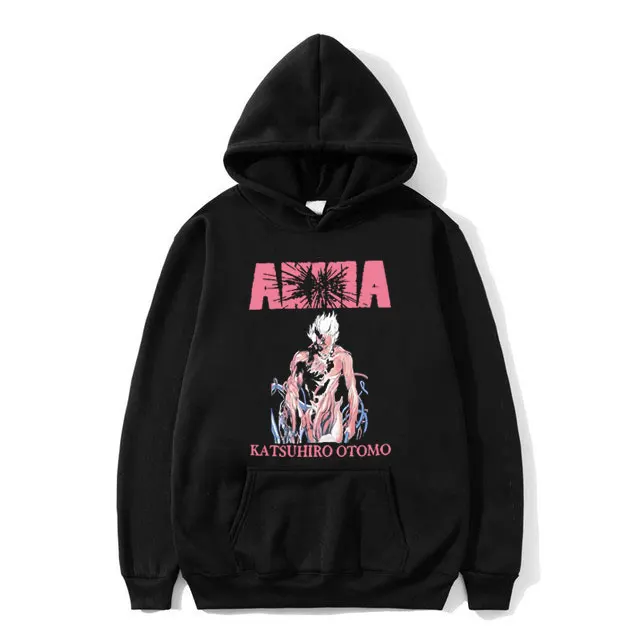 

Japanese Anime Akira Hoodie Vintage Movie Science Fiction Shotaro Kaneda Print Sweatshirt Men Women Manga Casual Oversized Hoody