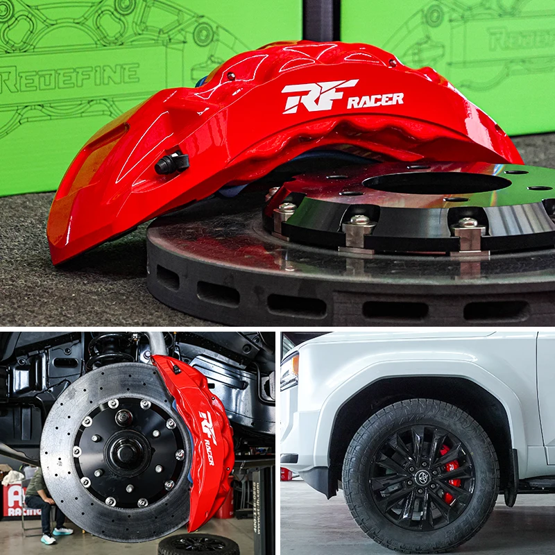Фото Новый высокопроизводительный комплект больших тормозных суппортов RF820 с 8 поршнями 380/405/420 мм для Toyota/Kia/Nissan/Honda/Mazda/BMW/Mini №4