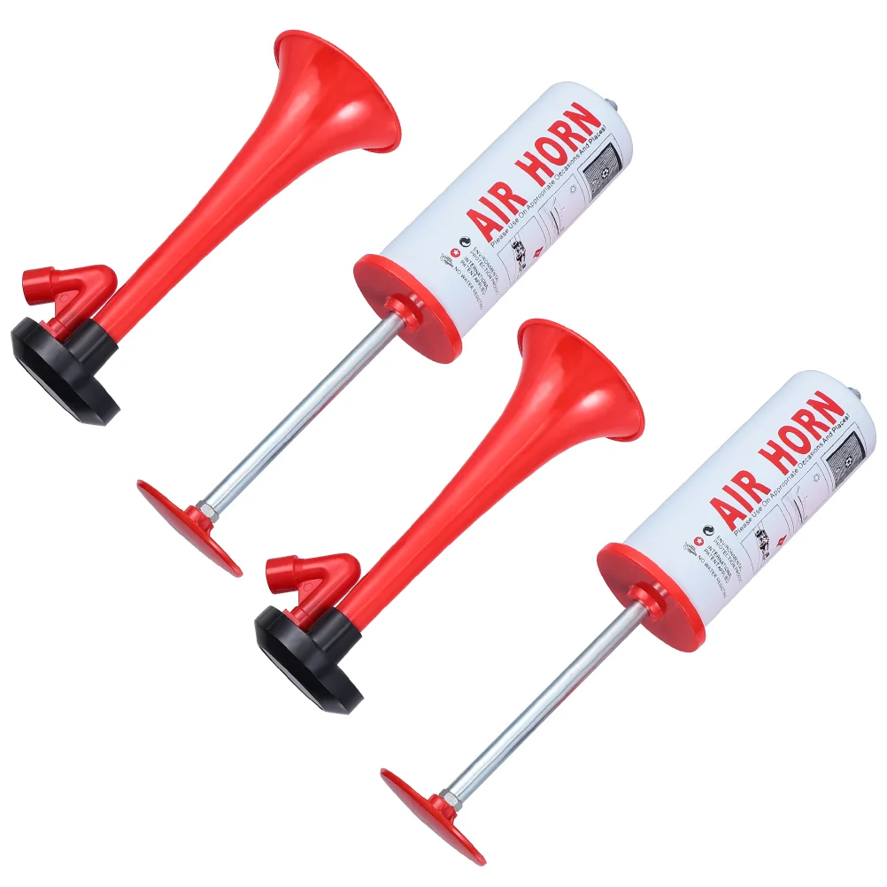 

2 Pcs Cheerleading Horn Airhorn Soccer Fan Trumpet Loud Noise Maker Air Horn Pump Plastic Horn Trumpet Bbl Speaker Car Horn
