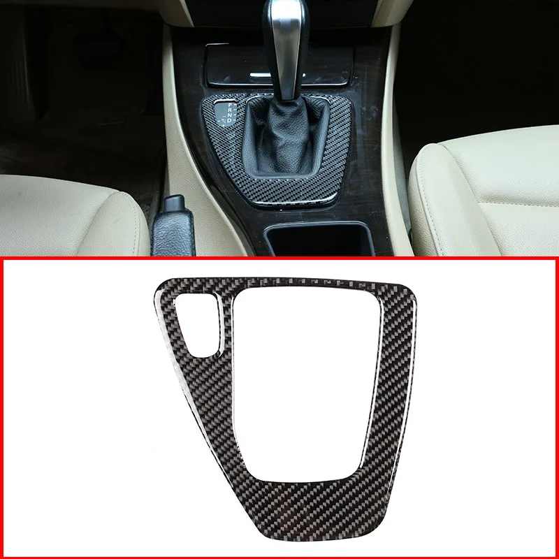 

For BMW 3 Series E90 E92 E93 2005-2012 Soft Carbon Fiber Car Center Console Gear Panel Cover Trim Stickers Car Accessories（LHD ）