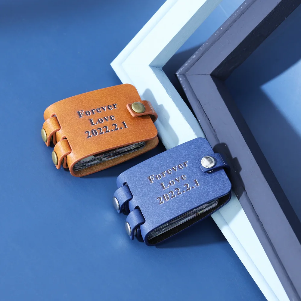 Father's Day Diy Gift Custom 2.5Inch PU Mini Kpop Card Binder Photo Album Picture Acrylic Photocards Holder Photoes Album