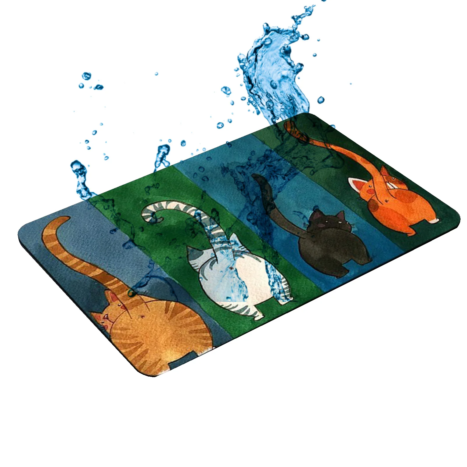 

Cartoon Floor Mats Non-Slip Carpet Room Rug Living Room Universal Non-Slip Rugs Home Decor Gifts Out Doormat Indoor Welcome Mat