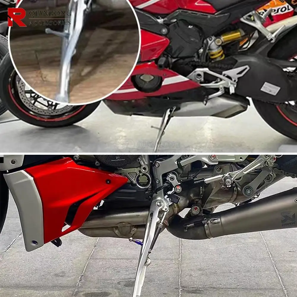 

For Ducati Panigale 1100 V4 S 1100V4/S Panigale 1100 V4/S Motorcycle Side Stand Extension Assist Hook Accessories 2018 2019 2020
