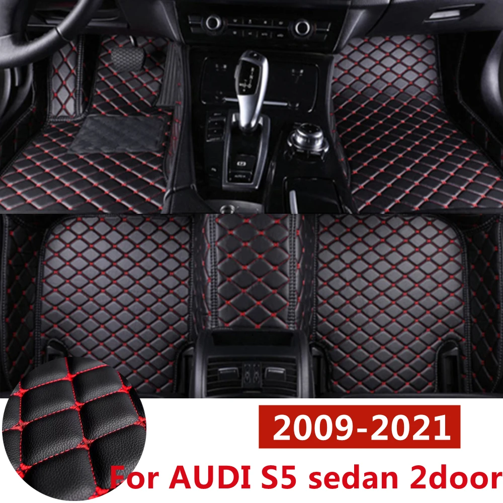 

SJ все погодные пользовательские подходят для AUDI S5 sedan 2 двери 2009-2021 автомобильные коврики передние и задние напольные коврики для укладки автозапчастей коврик