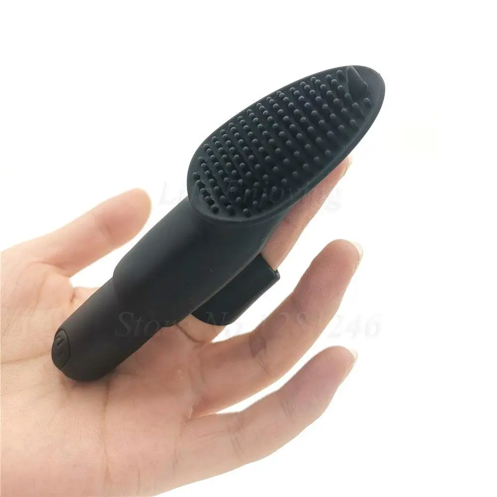 Powerful 10 Speed Finger Vibrator G Spot Massager Bullet Vibrating Eggs Clitoris Brush Stimulator Adult Sex Toy for Women Orgasm
