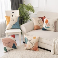 4545 cushion cover pillow creative abstract art streak face pillowcase sofa bedroom decor throw pillows for home car decorative