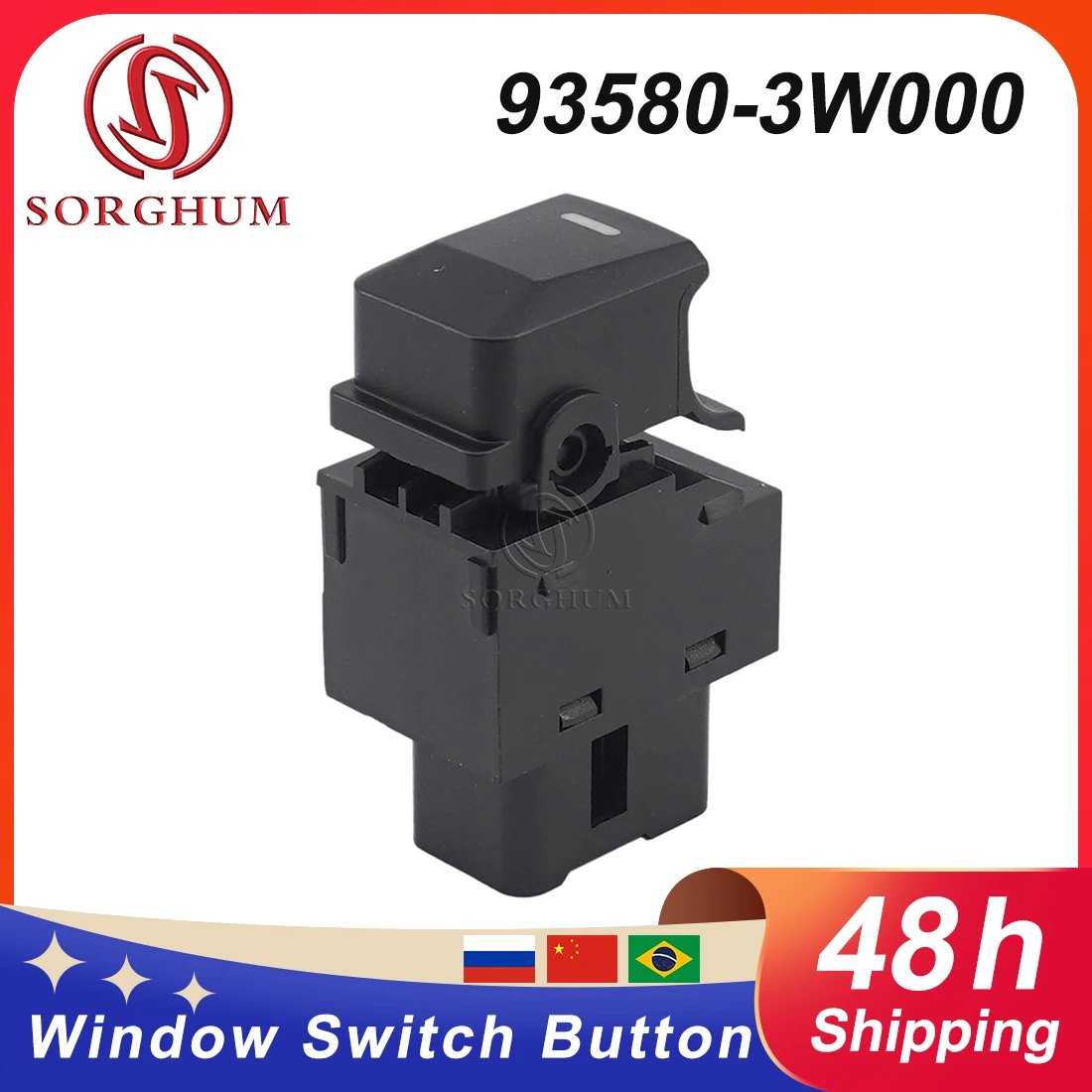 

Sorghum 93575-1H000 Car Window Control Switch Button Window Lifter Switches For Kia Sportage 2011-2015 93580-3W000 935803W000