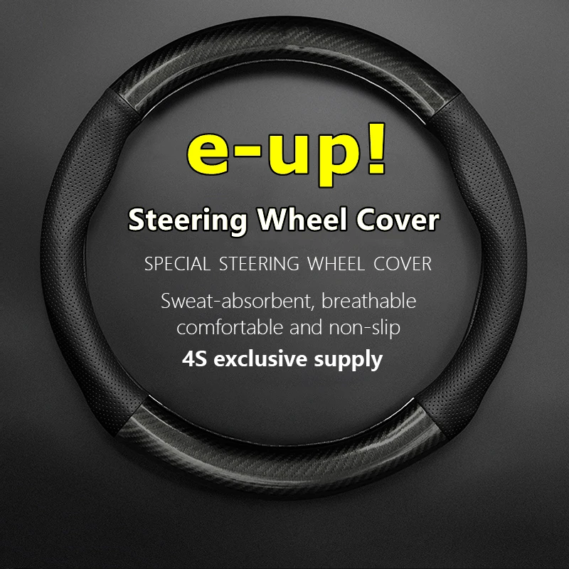 

PU/PVC Carbon For VW Volkswagen E-UP Steering Wheel Cover Genuine Leather Carbon Fiber 2014 2015 2016