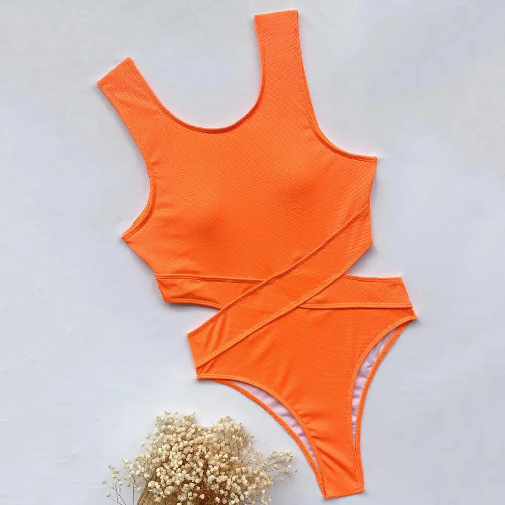 

Шикарный купальник сплошного цвета, универсальный дизайнерский дышащий летний купальный костюм