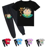 anime osama ranking t shirt kids casual harajuku streetwear toddler girls outfits boys short sleeve t shirt long pants 2pcs sets