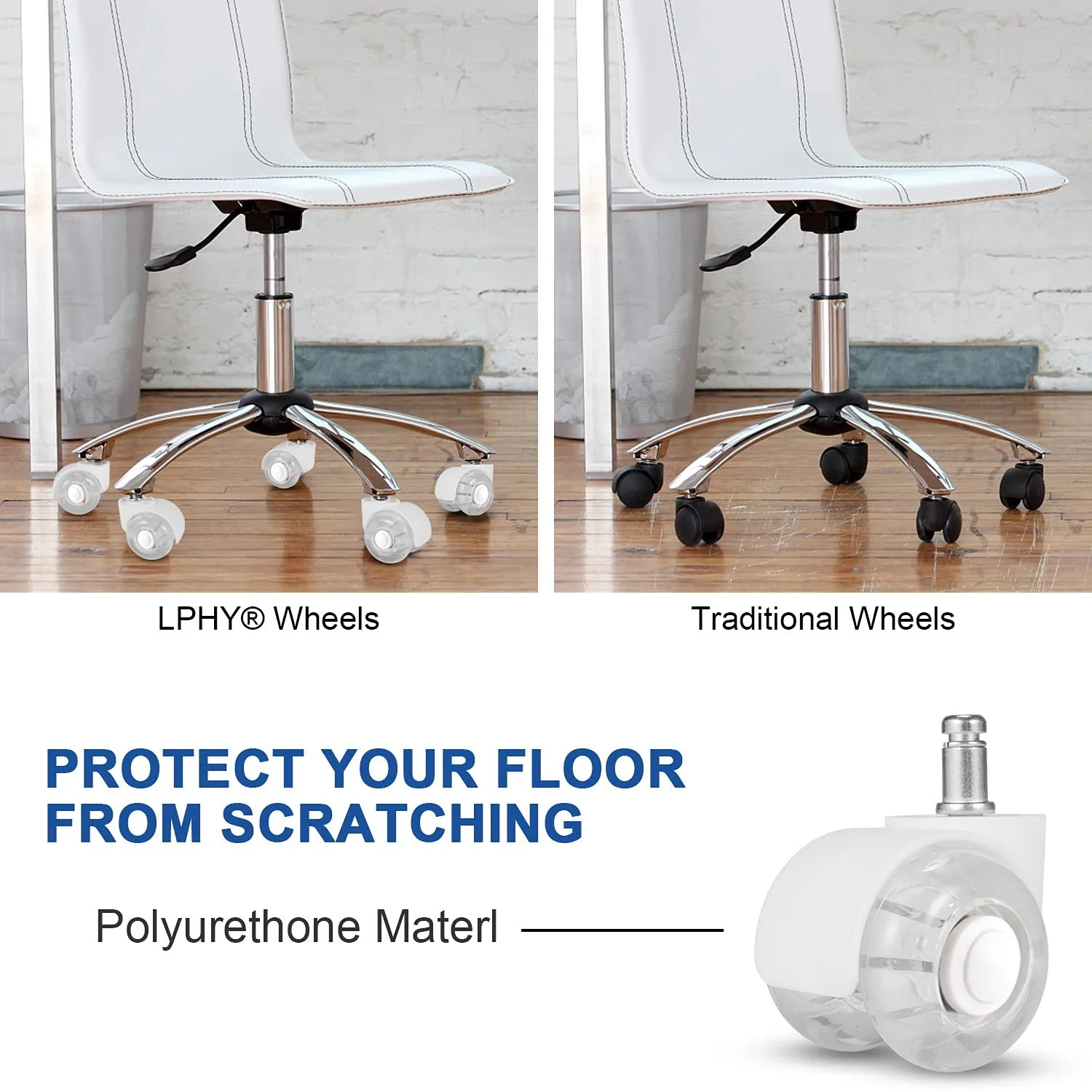 

5 шт., колёса для офисных стульев, 2 дюйма