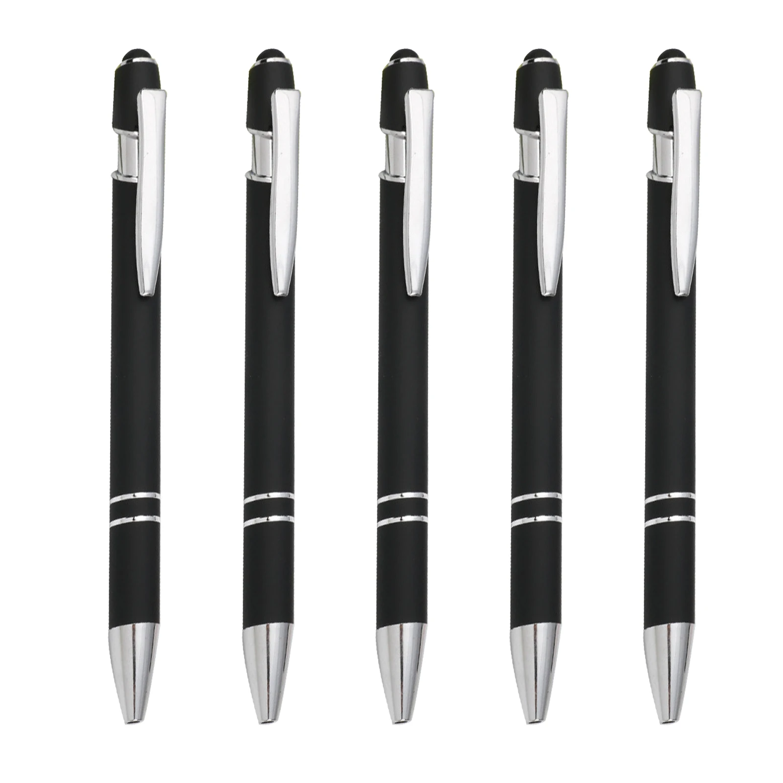 

Шариковая ручка для письма 5 шт., гладкая Нескользящая ручка, студенческие подарки, кнопка для офиса, черные чернила, выдвижные Канцтовары