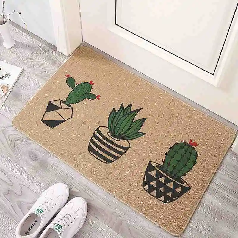 

Non slip floor mat, bathroom coral velvet, kitchen carpet Grey