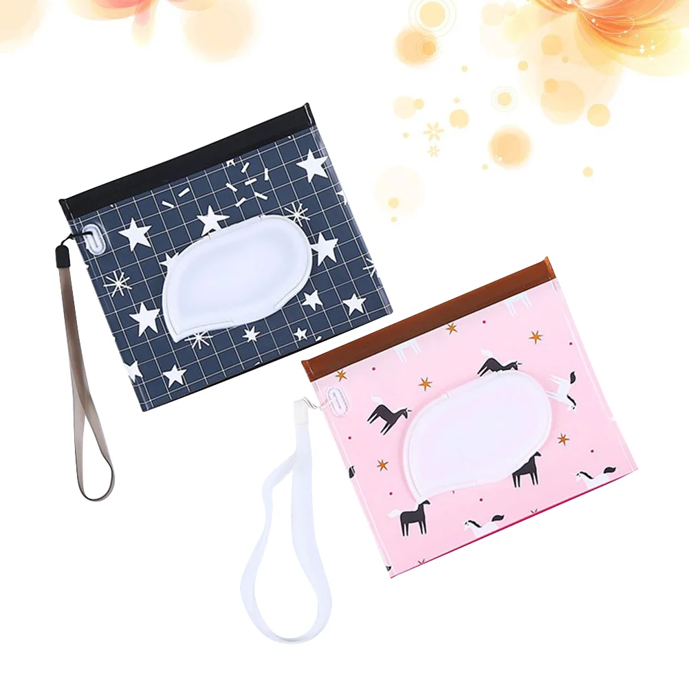 

Wipes Wipe Wet Dispenser Case Travel Diaper Clutch Refillable Baby Holder Container Clean Carrying Reusable Dispensers Portable