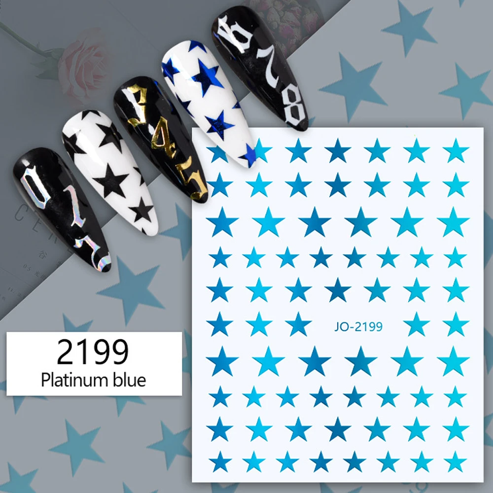 

10PCS Demon Eyes Black White Nail Art Sticker Laser Series Rainbow Nail Art Decorative Decal 3D Back Glue Lightning Nail Slider