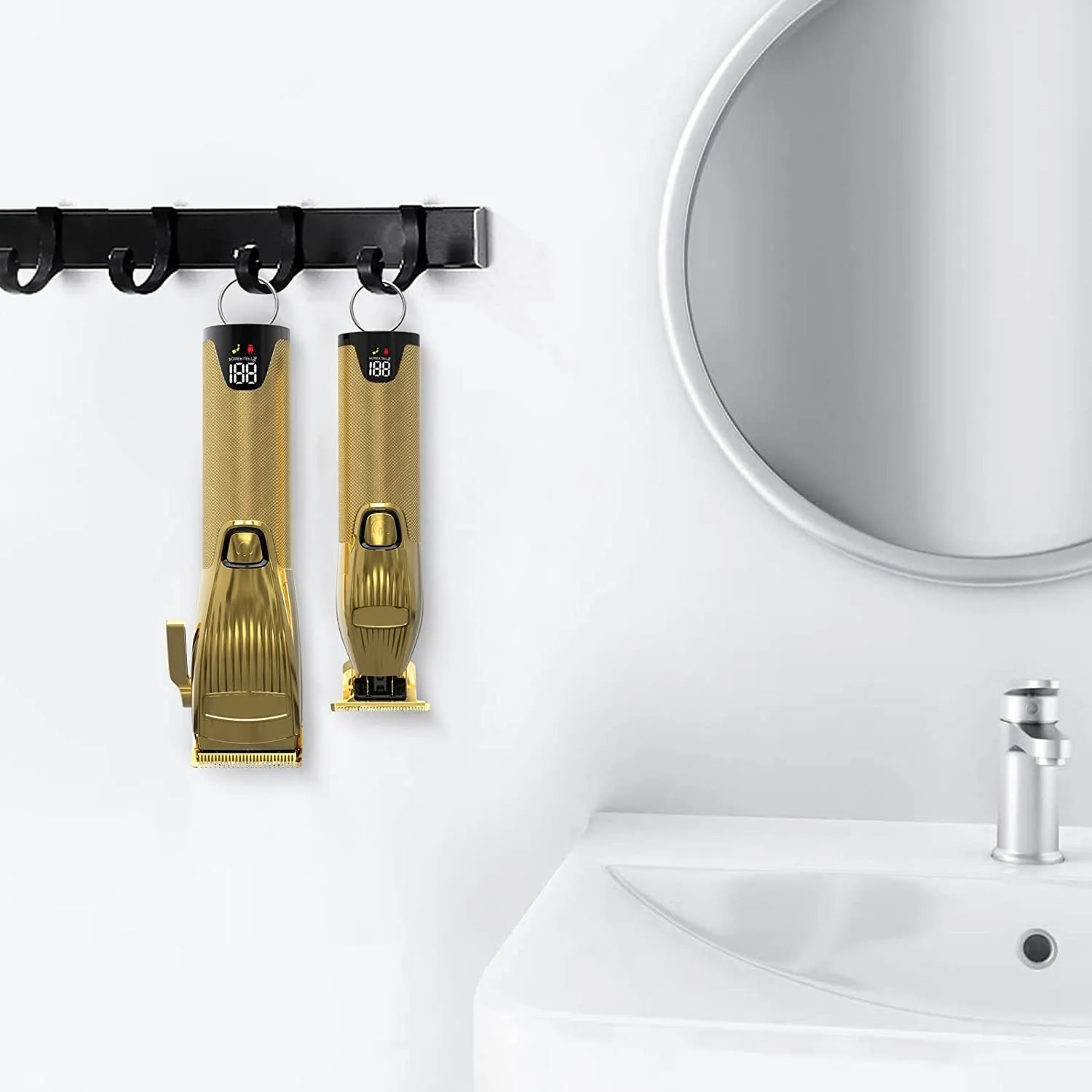 Kemei Профессиональный триммер для волос для мужчин Груминг Электрический бороды Перезаряжаемый Клиппер Машина для стрижки Набор на.