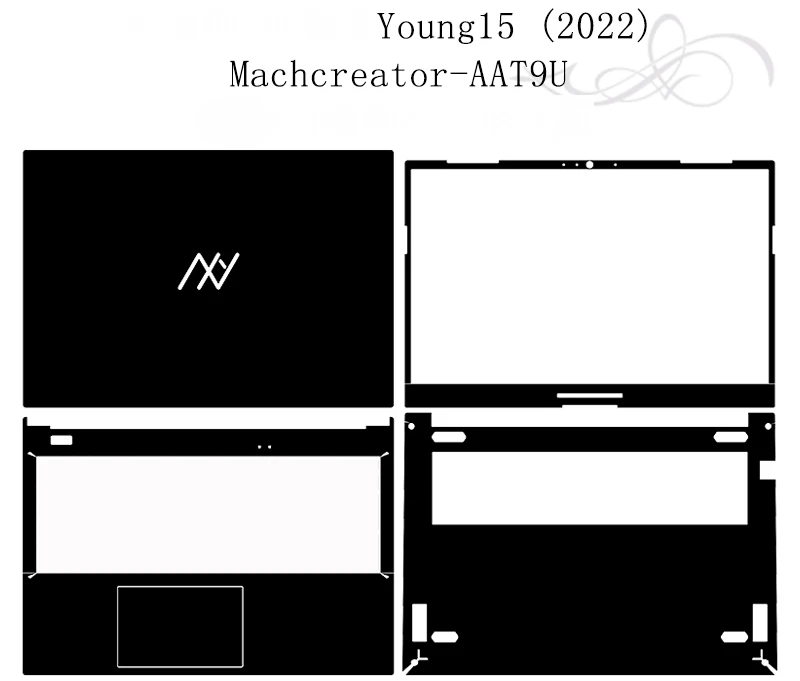 Наклейка на ноутбук KH, Защитная Наклейка для MACHENIKE Young15 2022, Machcreator бет9u