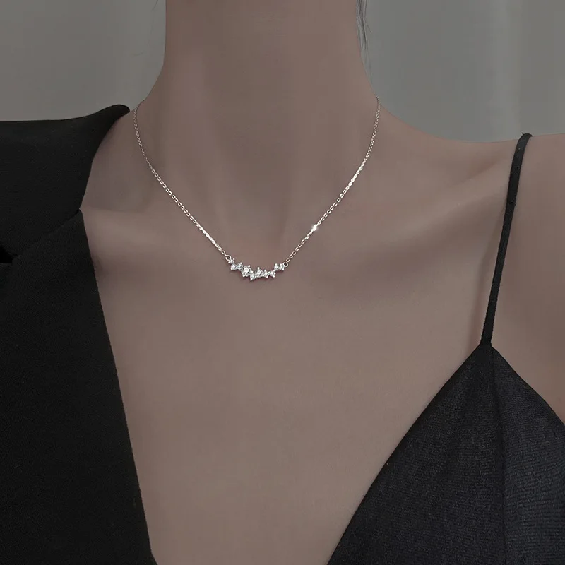 

Trendy Exquisite Choker Chain Necklace For Women Cubic Zircon Elegant Dinner Accessories Jewelry