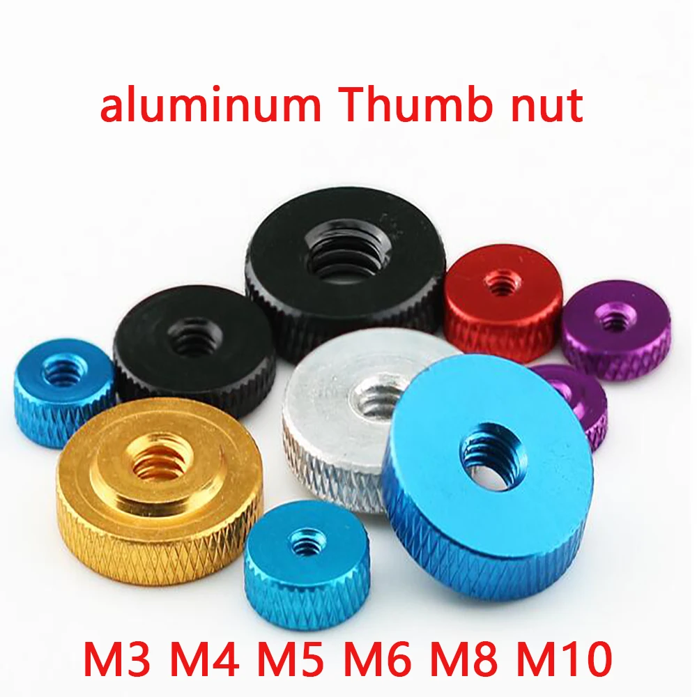 

1 шт. M3 M4 M5 M6 M8 M10 накатанная маленькая Шаговая гайка из алюминиевого сплава