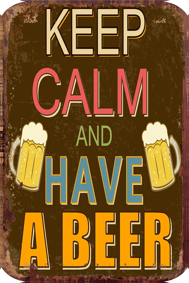 

Tiki Bar Mancave Decoration Beer Drinks Farmhouse Decor Metal Plates Tin Sign Vintage Decor for Kitchen Wall Poster Gamer Room