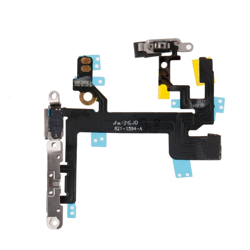 

Dropship Power On Off Mute Volume Button Connector Ribbon Cable For phone 5S