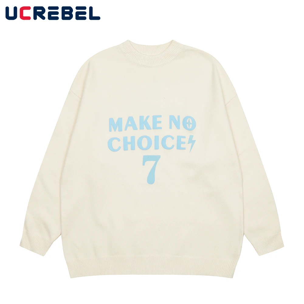 

Мужской свитер с длинным рукавом и круглым вырезом