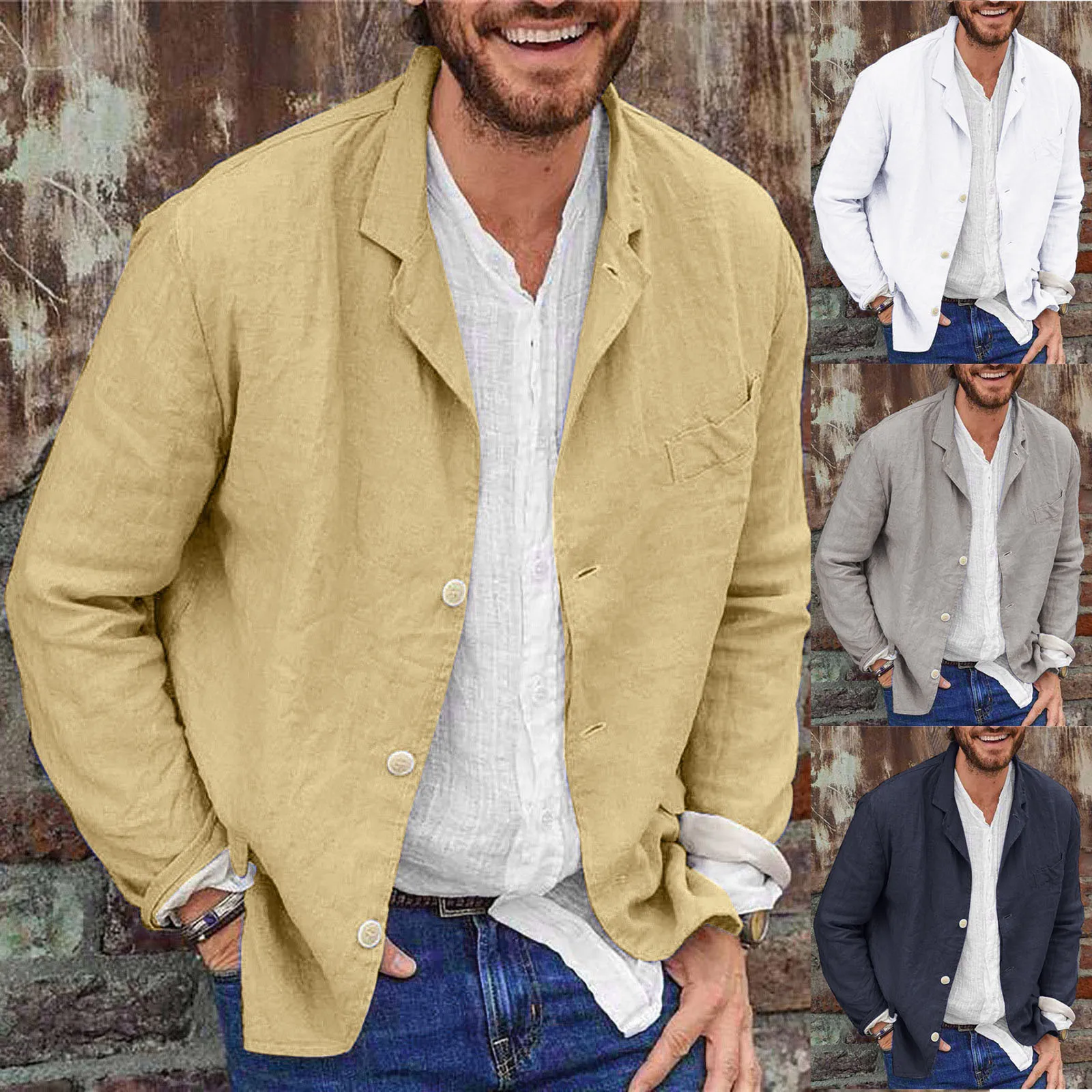 

Boys Undershirts Mens Fashion Casual Solid Color Cotton Shirt Non Shrinking T Shirts for Men Long Sleeve Undershirts for Men