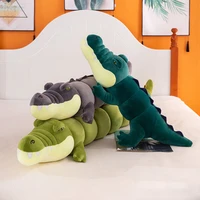 80 180cm simulation crocodile plush toys stuffed soft animals plush long crocodile pillow doll home decoration gift for children