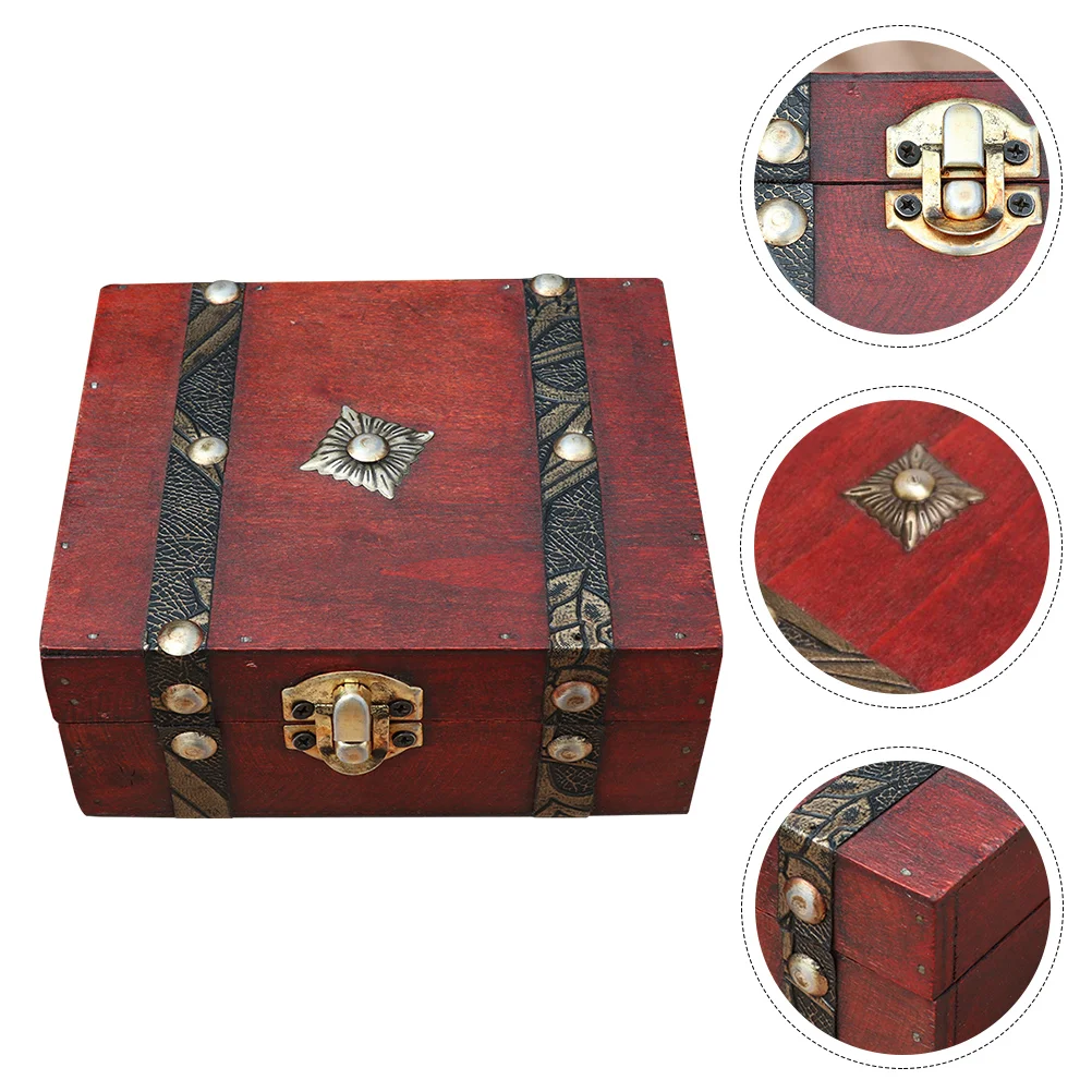 

Trinket Lock Box Trunk Keepsake Box Rustic Gift Box