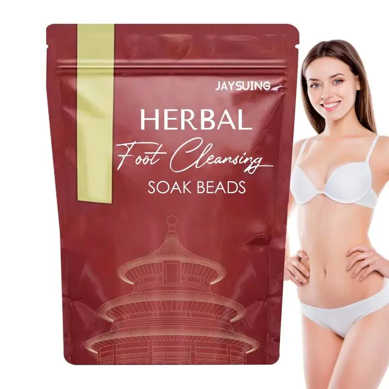 

Herbal Foot Cleansing Soak Beads Botanical Cleansing Foot Soak Leg Slimming Foot Bath Foot Reflex Zones Spa Relaxation Massage
