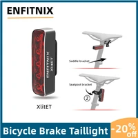 enfitnix xlitet bicycle smart brake sensing flashlight usb charging brake rear light mtb road bike night cycling safty taillight