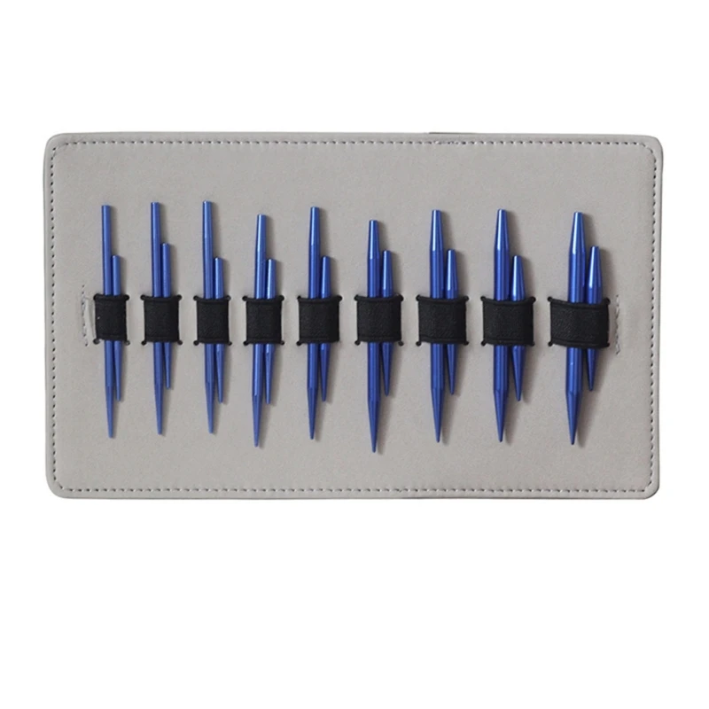 9 пар сменных круглых спиц диаметром 3 0-6 0 мм набор алюминиевых круговых с кожаным